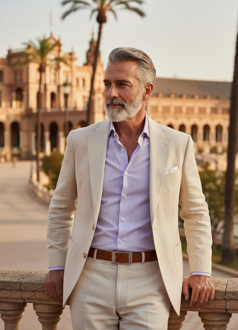 cinturon hombre traje